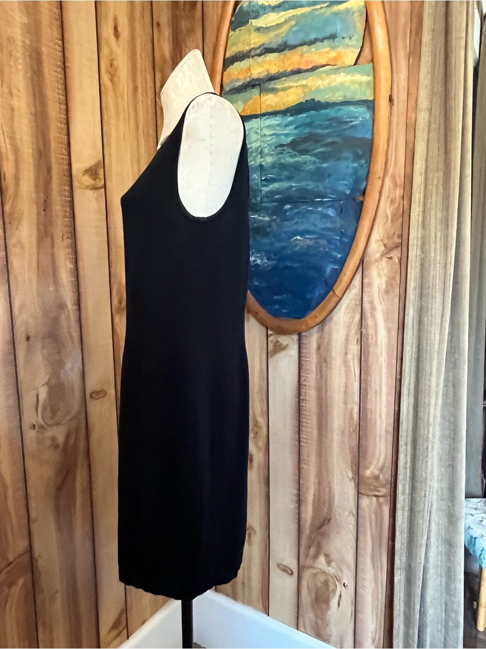 💋 St. John Black knit Dress - Picture 3 of 4